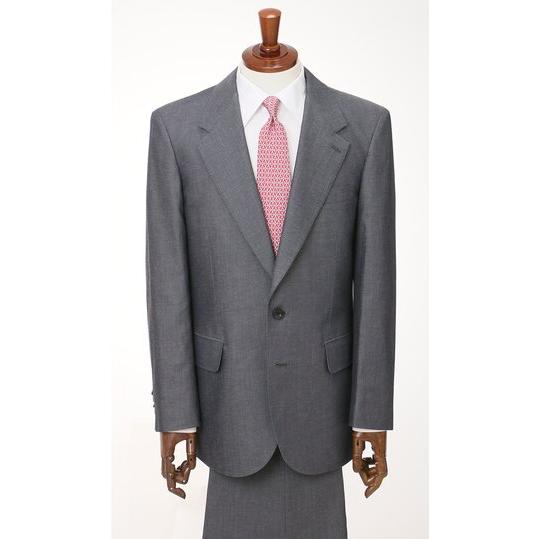 【洋服の青山】春夏 ネイビー系 トラディショナルスーツ【2ボタン】 【ジャケット】 2ボタン 背抜き...