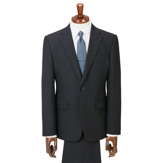 【洋服の青山】オールシーズン用 ネイビー系 スタイリッシュスーツ【ウォッシャブル】【Plastics...