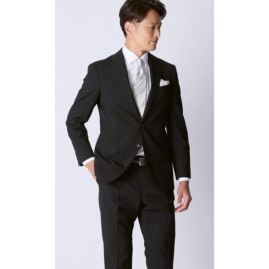 【洋服の青山】盛夏 ブラック系 シングルスタンダードサマーフォーマル【YA/A/AB/BE】【清涼】...