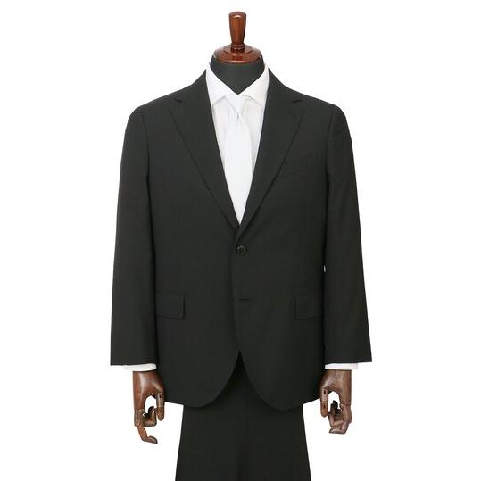 【洋服の青山】盛夏 ブラック系 シングルスタンダードサマーフォーマル【E体】【清涼】【Plastic...