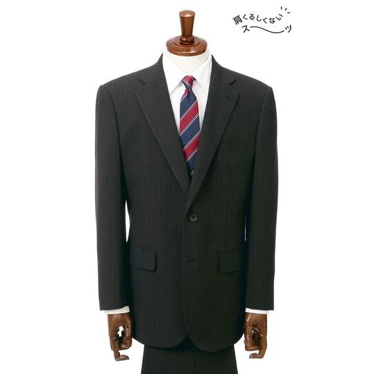 【洋服の青山】オールシーズン グレー系 スタンダードスーツ【肩くるしくないスーツ】【ツーパンツ】【P...