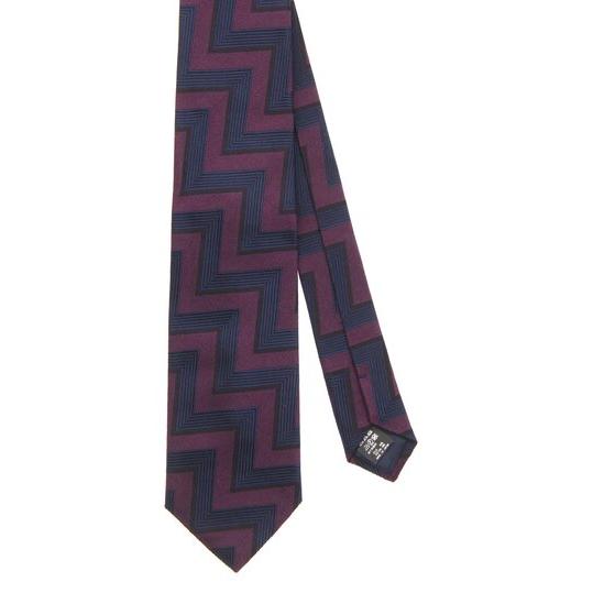 【洋服の青山】パープル系 プレミアムレギュラータイ【SUPER REP 8PLY】 全長:約143c...