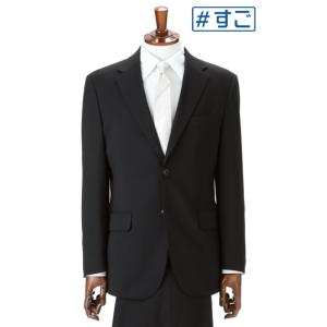 【洋服の青山】盛夏用 ブラック系 シングルスタイリッシュフォーマル【超ストレッチ】【#すごフォーマル】 PERSON'S FOR MEN BLACK｜y-aoyama