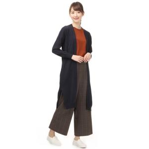 オールシーズン用 ネイビー系 ロングカーディガン ANCHOR WOMAN｜y-aoyama