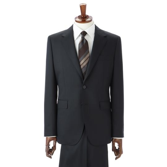 【洋服の青山】秋冬用 ネイビー系 スタイリッシュスーツ【ツーパンツ】【Plastics Smart】...