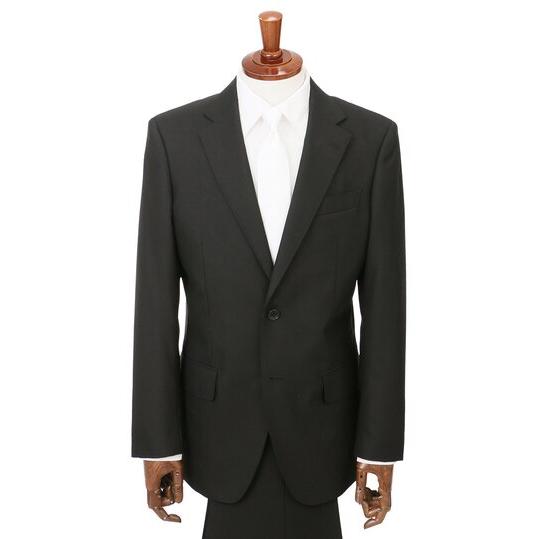 【洋服の青山】スリーシーズン ブラック系 シングルスタンダードフォーマル【A/AB/BE体】【Pla...