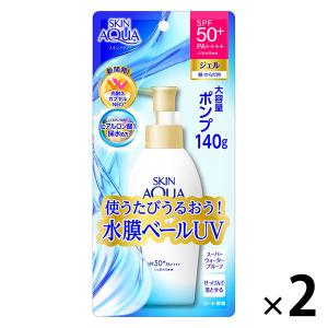 ロート製薬 スキンアクア スーパーモイスチャーUVジェル SPF50＋ PA＋＋＋＋ 140g ×2 スキンアクア 日焼け止めの商品画像