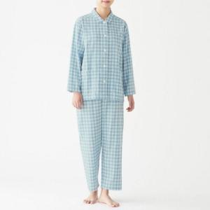 無印良品 脇に縫い目のない 二重ガーゼパジャマ 婦人 M ライトブルー チェック 良品計画 ルームウェア 最安値 価格比較 Yahoo ショッピング 口コミ 評判からも探せる