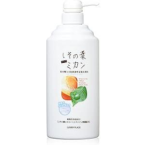 サニープレイス しその葉+ミカン シャンプー&ボディーソープ 600mL