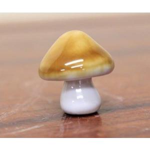 資材 雑貨 置物 添景 陶器オブジェ:きのこ*...の詳細画像1