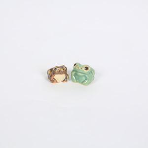 添景：かえる（小）*お色をお選びください　資材　かえる 蛙