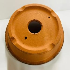 鉢:【新古品】素焼き鉢(駄温) 4.5号浅 5...の詳細画像1