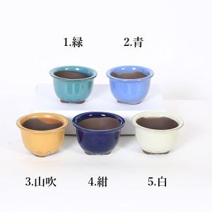 祥石　丸　盆栽鉢 盆栽鉢：祥石（ゆうき）丸鉢・小小* 資材 : 遊恵盆栽 Yahoo!店