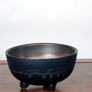 信楽焼:足付丸深鉢 19cm* 資材の詳細画像1