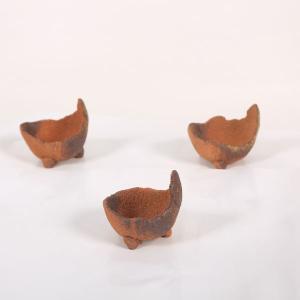 鉢：信楽焼くらま鉢　鉢径　約7cm*　資材