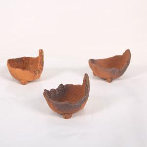 現代小鉢：平安虹泉 足付丸鉢 9.8cm【現】*資材 へいあんこうせん