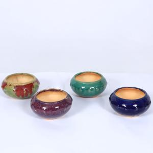 鉢：萬古焼丸鉢 約10.5cm* 資材 : 遊恵盆栽 Yahoo!店 - 通販