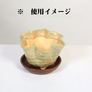 水盤 受け皿:陶器製受け皿 丸 3.5号の詳細画像2