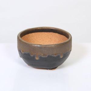 鉢:信楽焼黒金彩中深小鉢 11.5cmの商品画像
