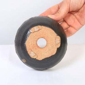 鉢:信楽焼黒金彩中深小鉢 11.5cmの詳細画像1