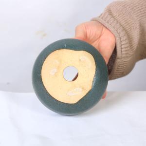 鉢:信楽焼青銅中深丸鉢 13cm*資材の詳細画像1