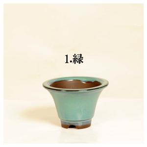 盆栽鉢:国産丸平ソリ鉢 4号*資材の詳細画像2