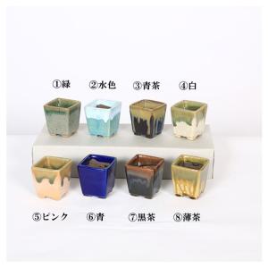 鉢:瀬戸焼角小鉢 2号*資材の詳細画像1