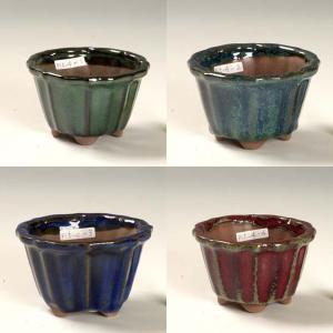 現代小鉢：平安虹泉 足付丸鉢 9.2cm【現】*資材 へいあんこうせん