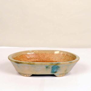 盆栽小鉢：伊藤屯洋(とんよう) 楕円鉢 13.2cm *現品もの 資材