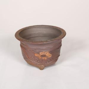 現代小鉢：平安虹泉 足付丸鉢 9.8cm【現】*資材 へいあんこうせん