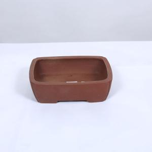 柴勝　盆栽鉢　長方 C375柴勝2.5号外縁雲足長方鉢 - 盆栽鉢と常滑焼の店 MARUTATU