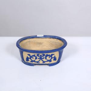 現代小鉢：喜美子　楕円鉢（使用感あり）15.3ｃｍ【現】｜y-bonsai