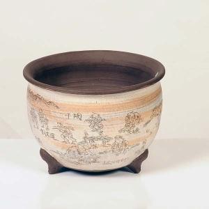 現代小鉢：陶翠　丸鉢　21.0cm【現品】*tousui｜y-bonsai