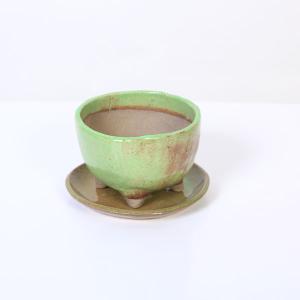 現代小鉢：平安虹泉 足付丸鉢 9.2cm【現】*資材 へいあんこうせん