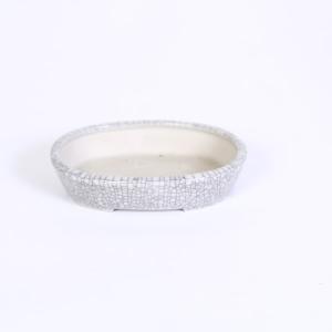 現代小鉢：平安佑泉 楕円鉢 8.0cm *資材 へいあんゆうせん : 遊恵