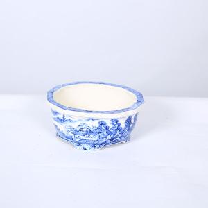 現代小鉢:上州勝山 段足剣モッコ鉢【現品】*1...の詳細画像1