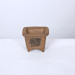 現代小鉢:谷嵐山 外縁雲足正方鉢【現品】*7....の詳細画像1