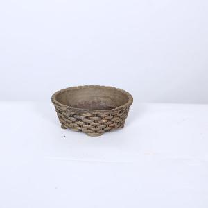 現代小鉢:谷嵐山 外縁籠彫楕円鉢【現品】*8....の詳細画像1