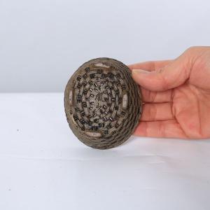 現代小鉢:谷嵐山 外縁籠彫楕円鉢【現品】*8....の詳細画像3
