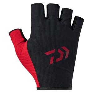 ダイワ　DG-6525 吸水速乾グローブ 5本カット ブラック 2XL｜つり具のBunBun Yahoo!店