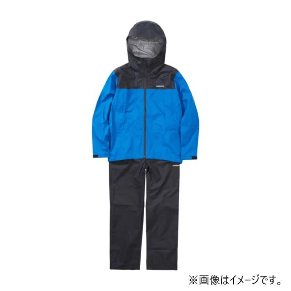 シマノ　RA-047X 3レイヤー レインスーツ 3XL ブルー
