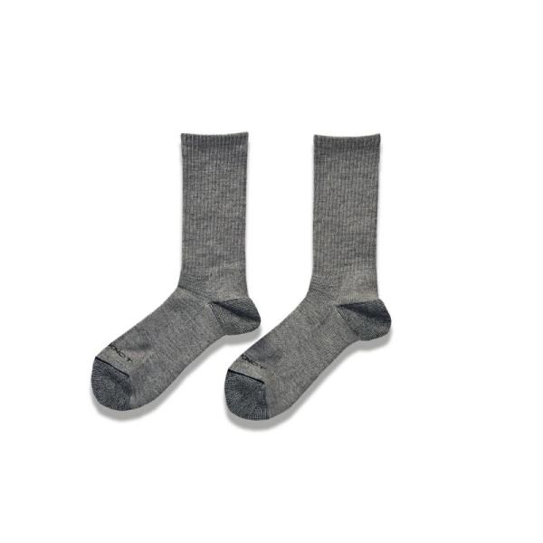 フリーノット　Y5145 SOLFIBERレイヤーテック ミドルソックス 先丸 93 チャコール 2...