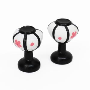 大阪長生堂 桜ぼんぼり （7.5cm） 一対 雛人形 小道具 道具 自由に飾っ