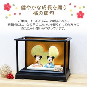 ディズニー 雛人形 ガラスケースセット ひな人...の詳細画像5