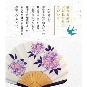 扇子 レディース 女性用 扇子袋付 あじさい ...の詳細画像4