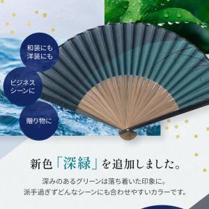 扇子 メンズ 男性用 扇子袋付 かげろう 名入...の詳細画像2