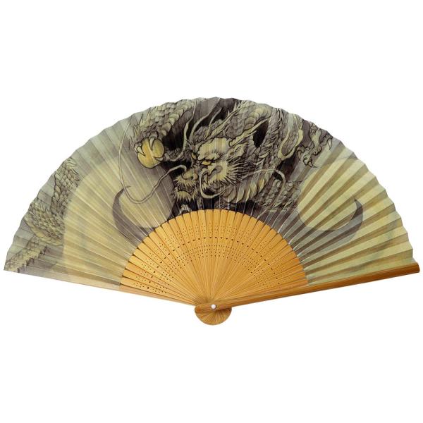 クリアランスセール 扇子 メンズ 男性用 龍 名入れ 無料特典 メール便限定 送料無料 高級 ブラン...