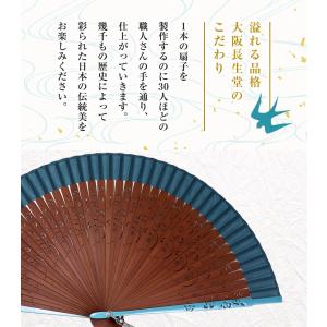 扇子 レディース 女性用 扇子袋付 ローズ 名...の詳細画像4