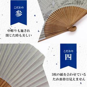 扇子 メンズ 男性用 鳥獣戯画 名入れ 無料特...の詳細画像5