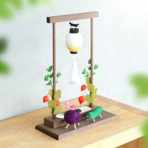 お盆飾り ちりめん製 コンパクト 精霊馬 枠飾り...の商品画像